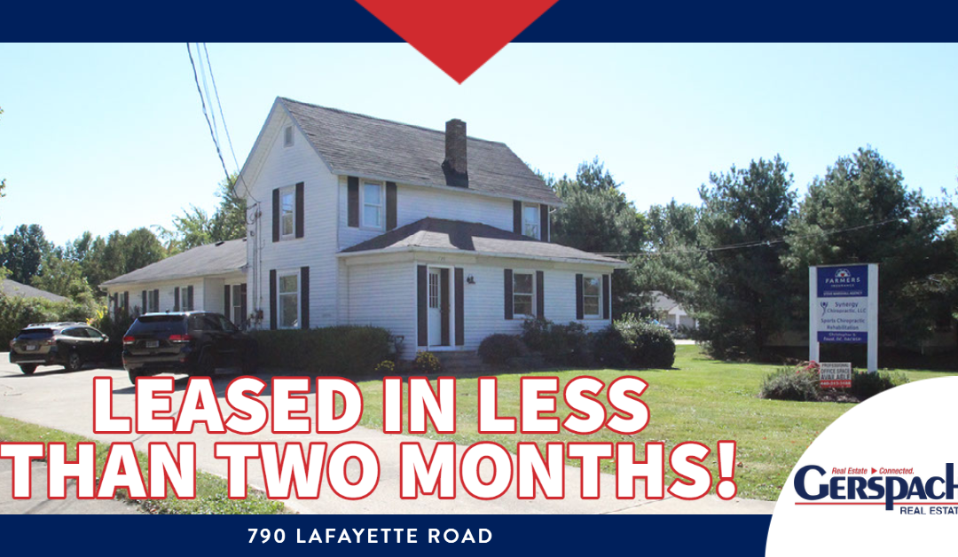 Leased in less than two months!